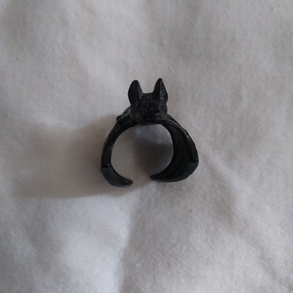 Bat Ring Gothic Whimsigoth Witchy Cosplay Costume Party Goblin Core Casual Black - Picture 9 of 12